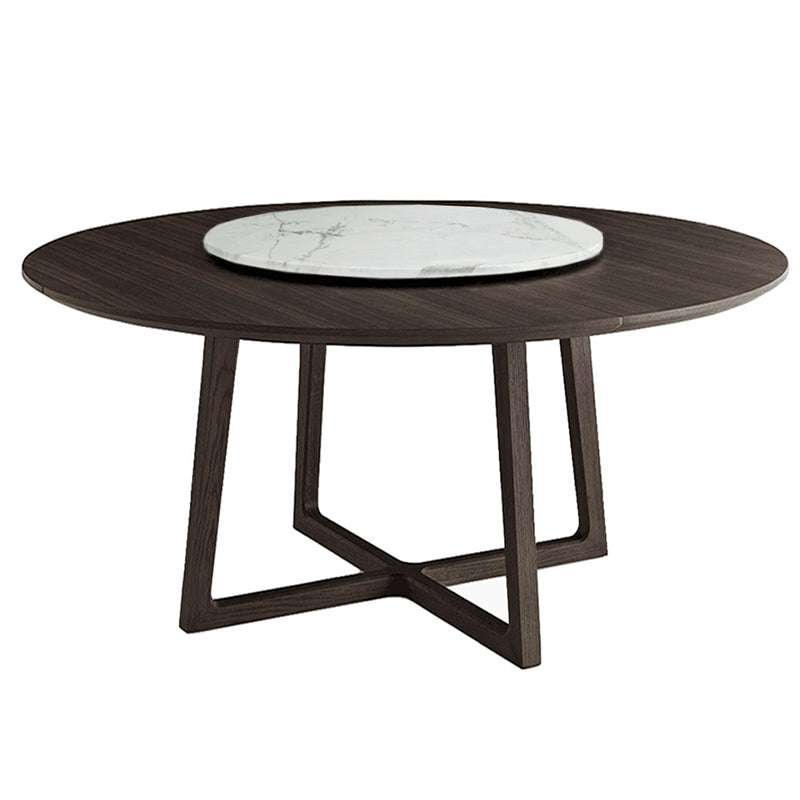 Parson Dining Table with Lazy Susan