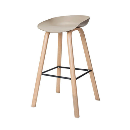 Icon Bar Stool with Metal Leg