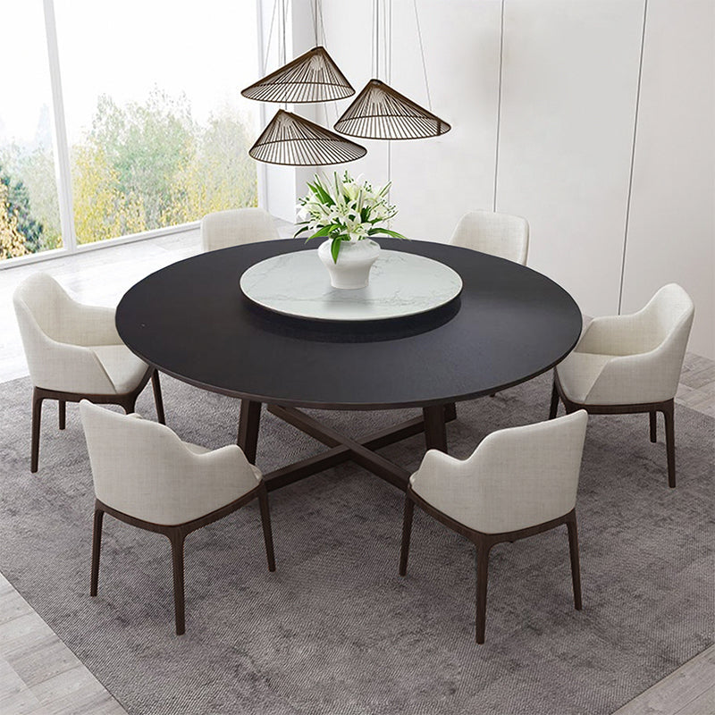 Parson Dining Table with Lazy Susan