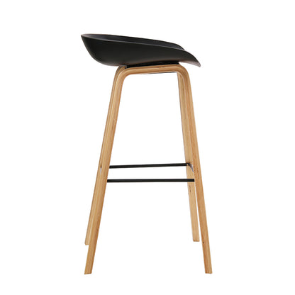 Icon Bar Stool with Wood Leg